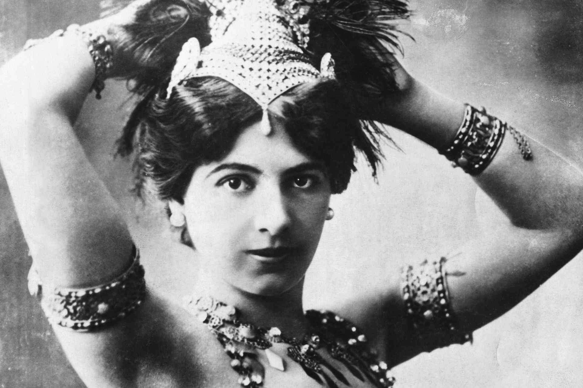 Mata Hari Posed in Youthful Glory