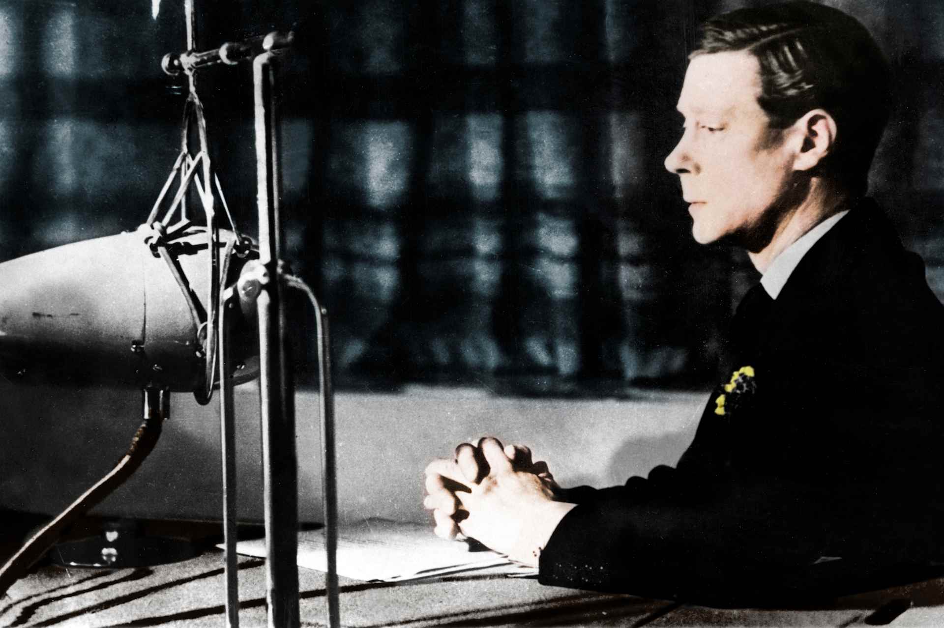 Edward Viii Giving His Abdication Broadcast To The Nation And The Empire, 11Th December 1936