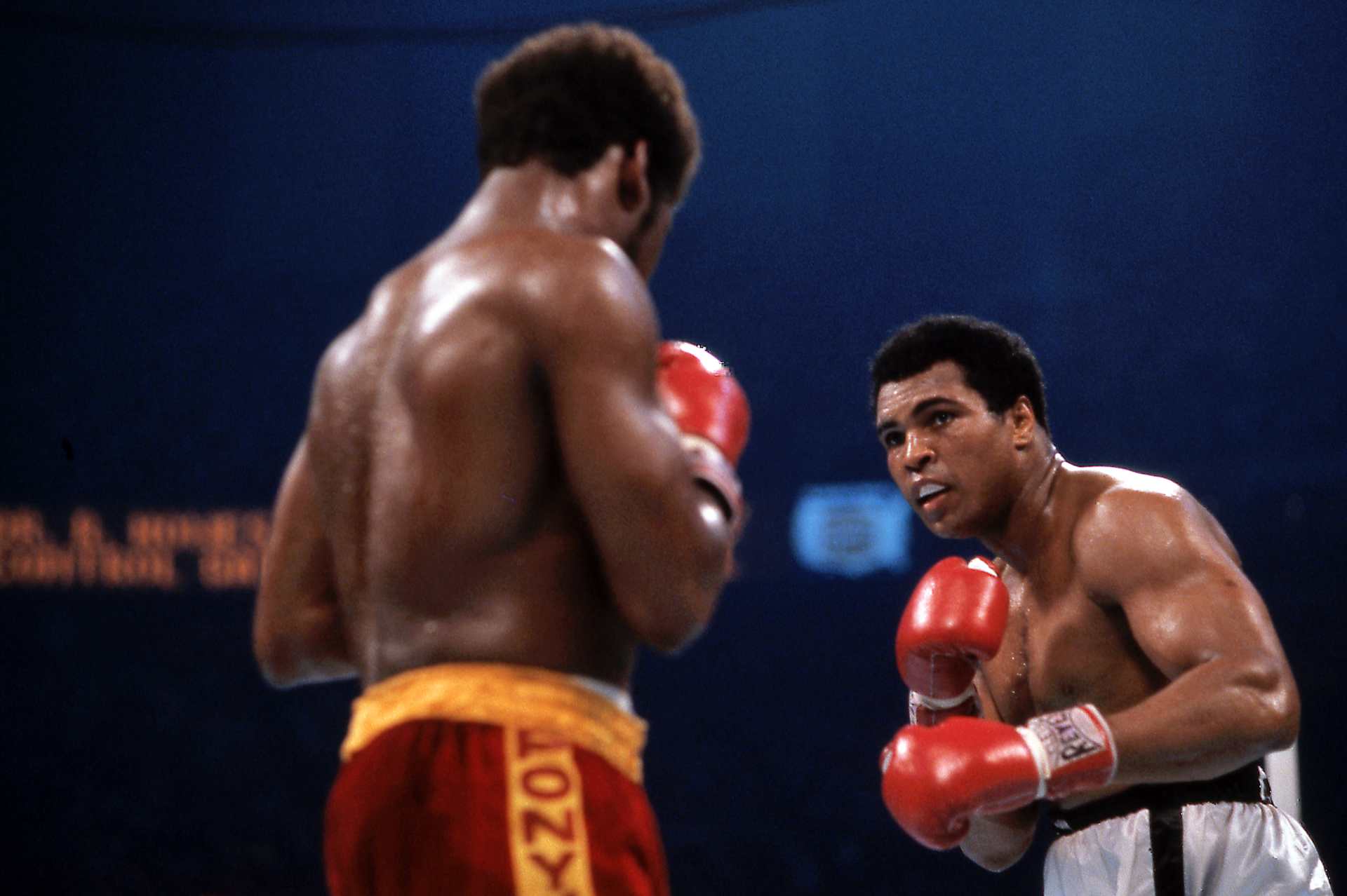 Muhammad Ali And Leon Spinks Boxing At Superdome