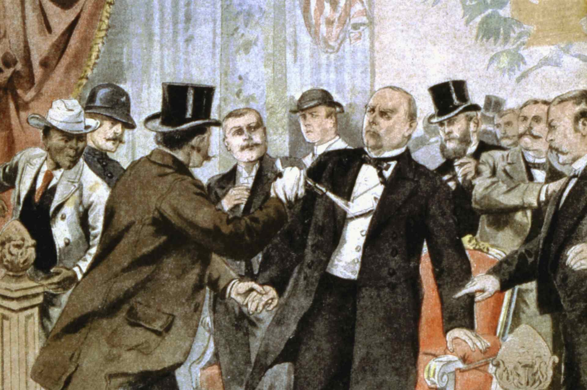 Assassination of William McKinley (1843-1901), 25th president of USA from 1896