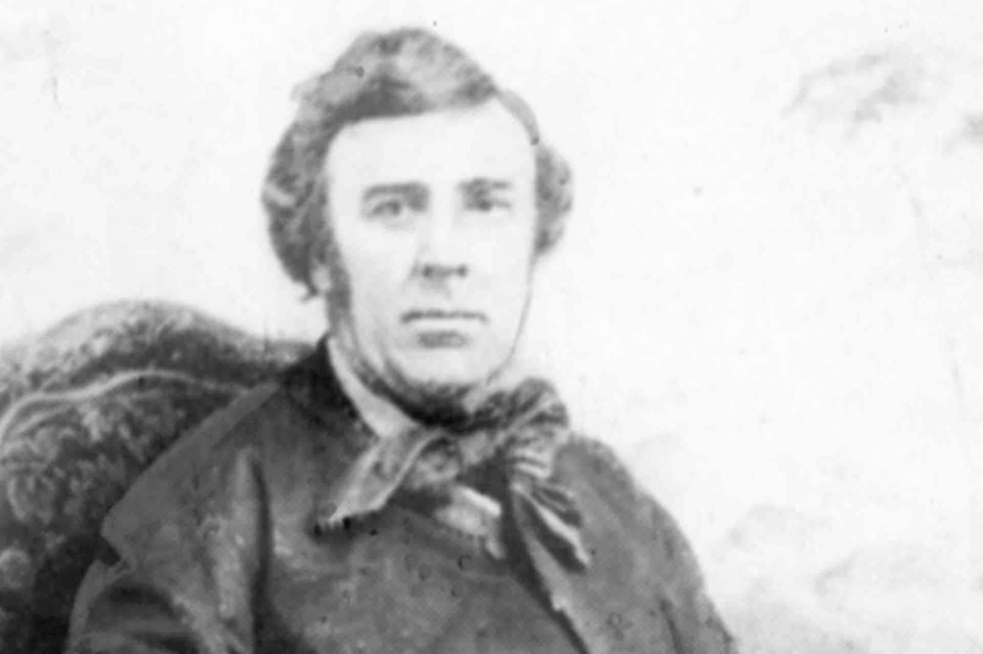 Photo of fur trapper and mountain man Hugh Glass, who survived a devastating grizzly bear attack and being left for dead by his companions.