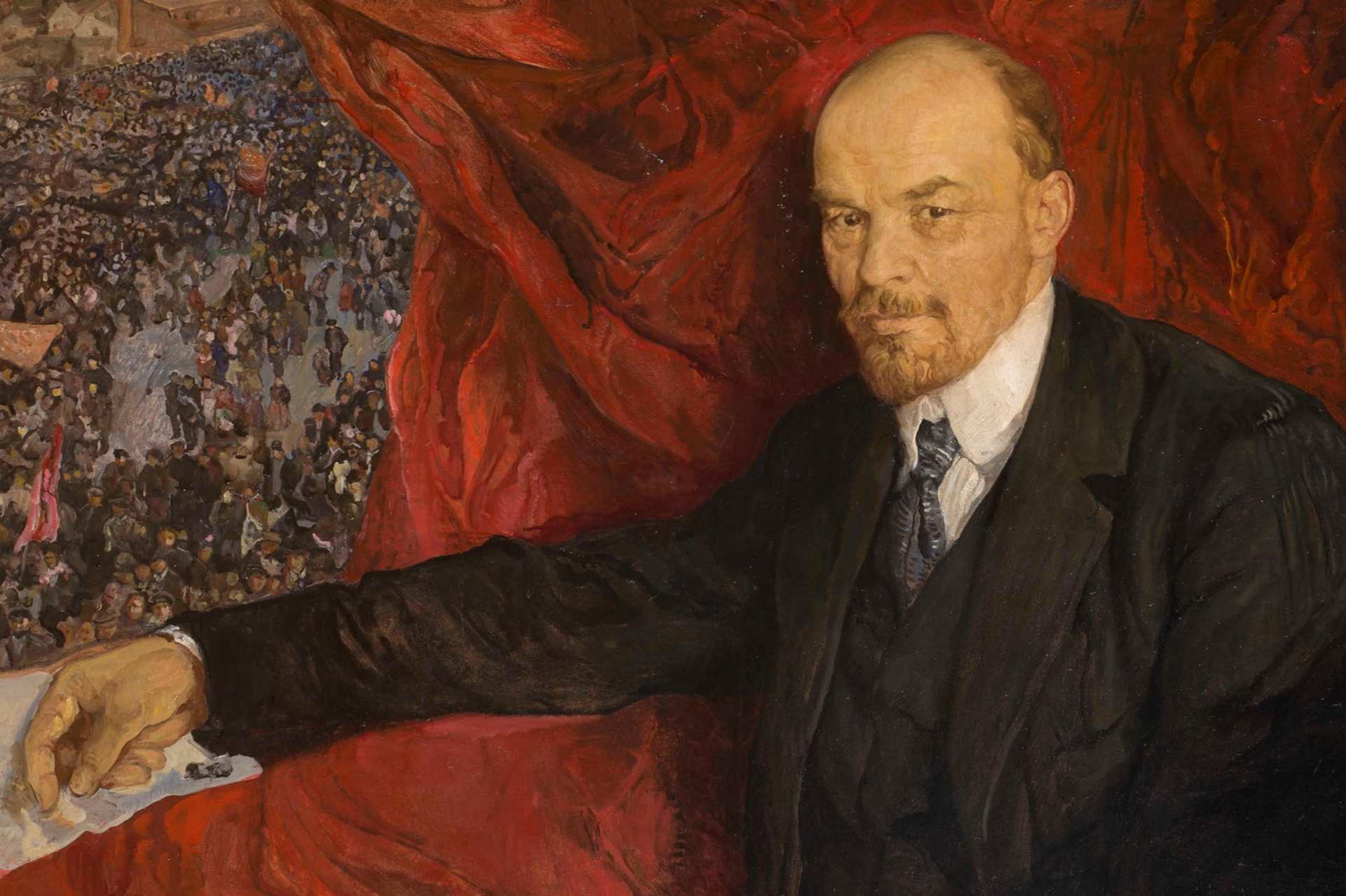 Vladimir Lenin, Lenin and Manifestation, 1919, State History Museum, Moscow