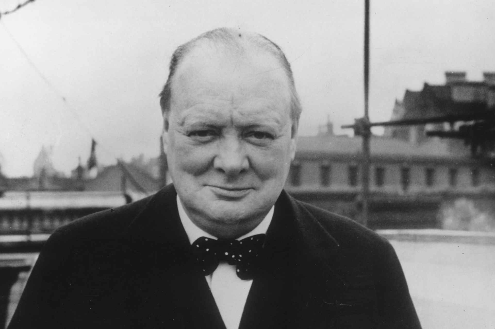 Churchill April 1939: British Conservative politician Winston Churchill. (Photo by Evening Standard/Getty Images)