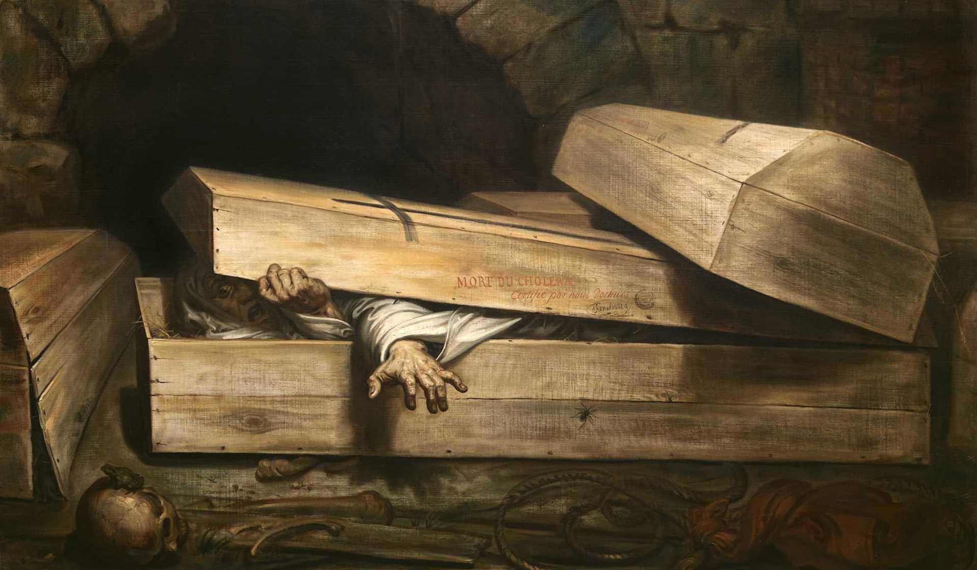 The Premature Burial, 1854, by Antoine Wiertz.