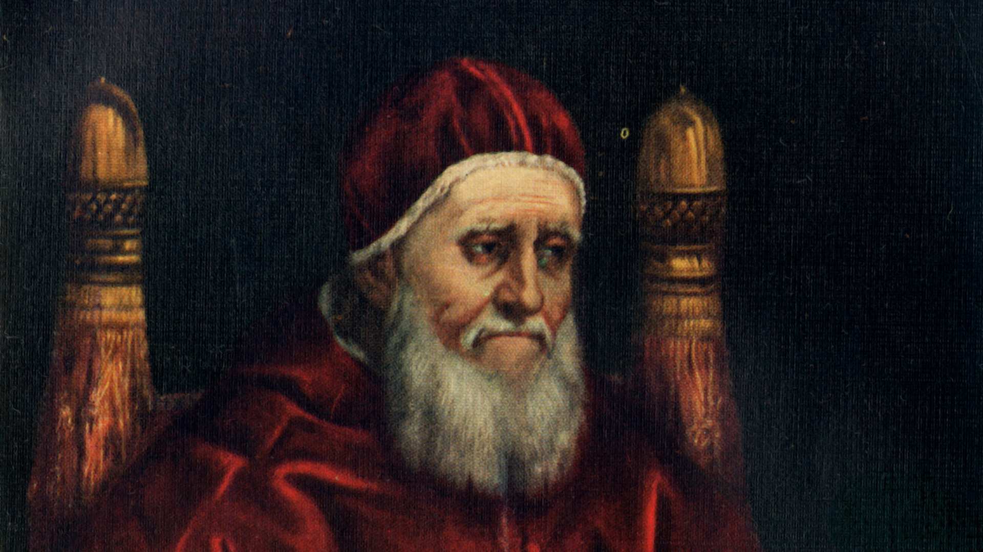 A painting of Pope Julius II.