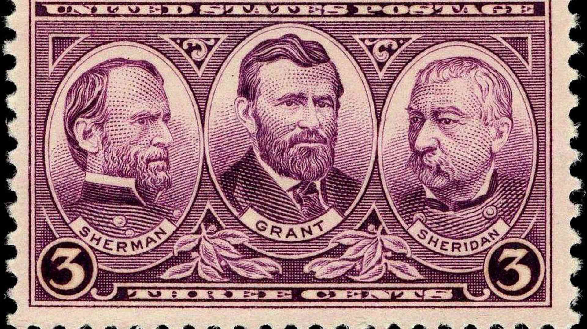 1937 Union Civil War generals stamp. (Credit: Public Domain)