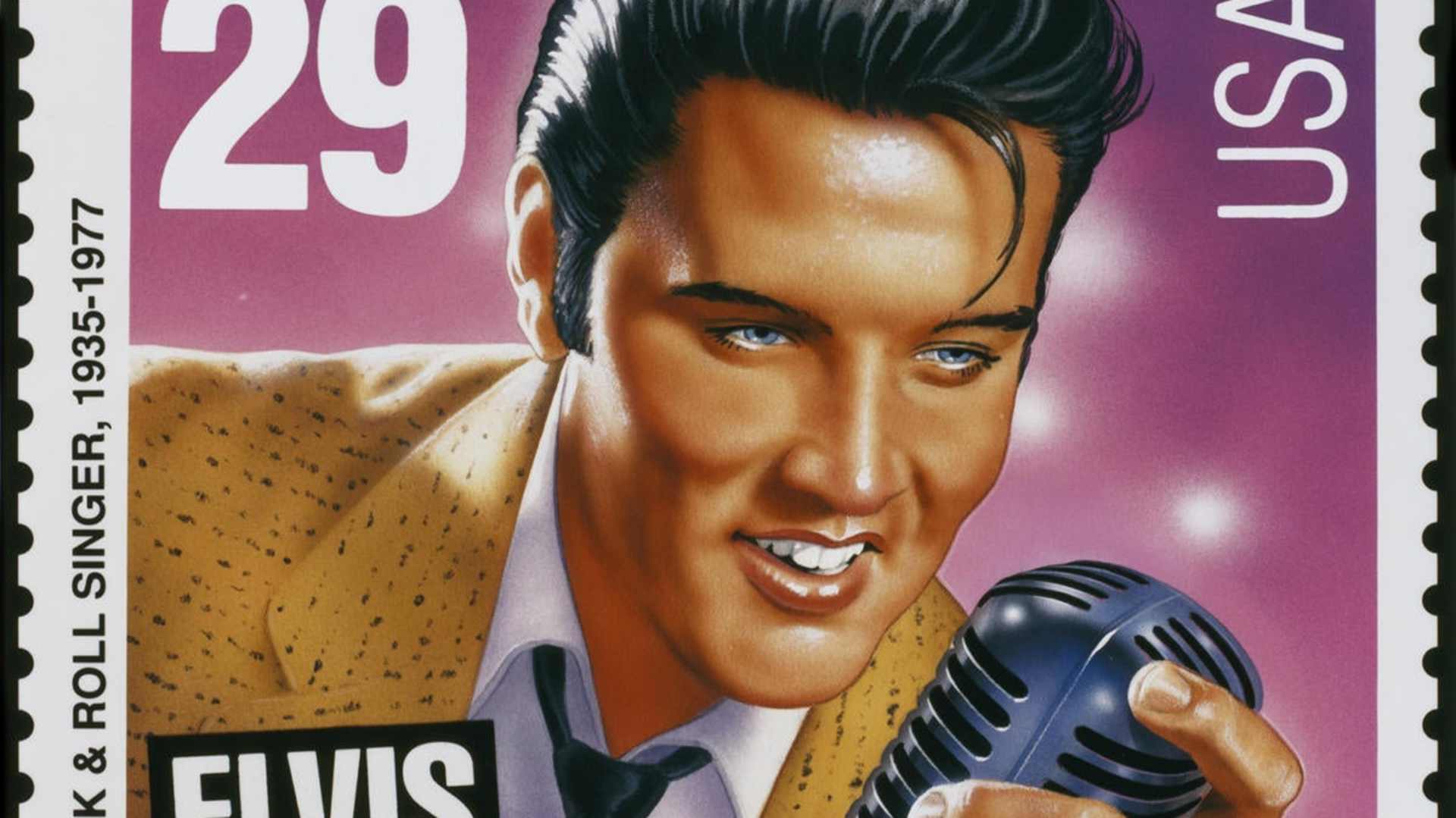 1993 Elvis stamp. (Credit: Chris Farina/Corbis/Getty Images)