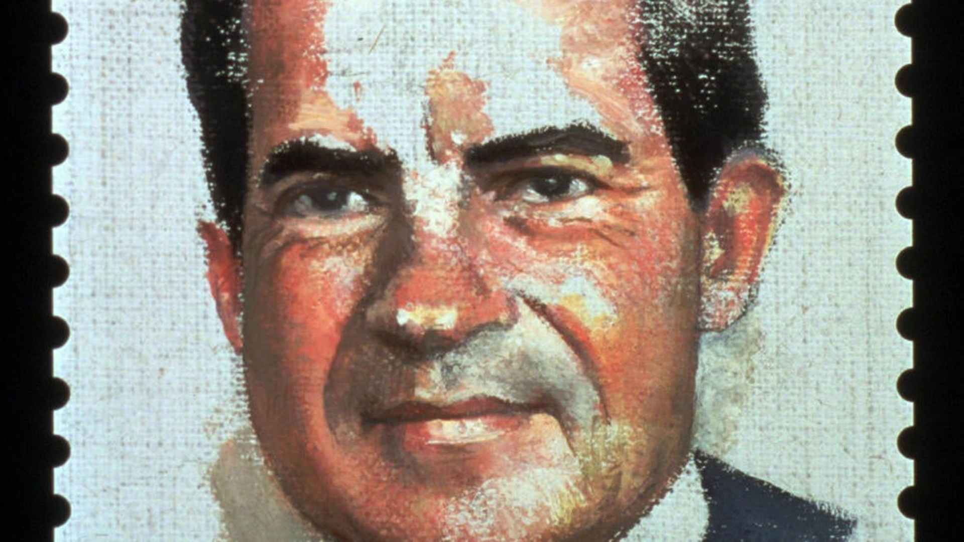 1995 Richard Nixon 32-cent stamp. (Credit: USPS/AP Photo)