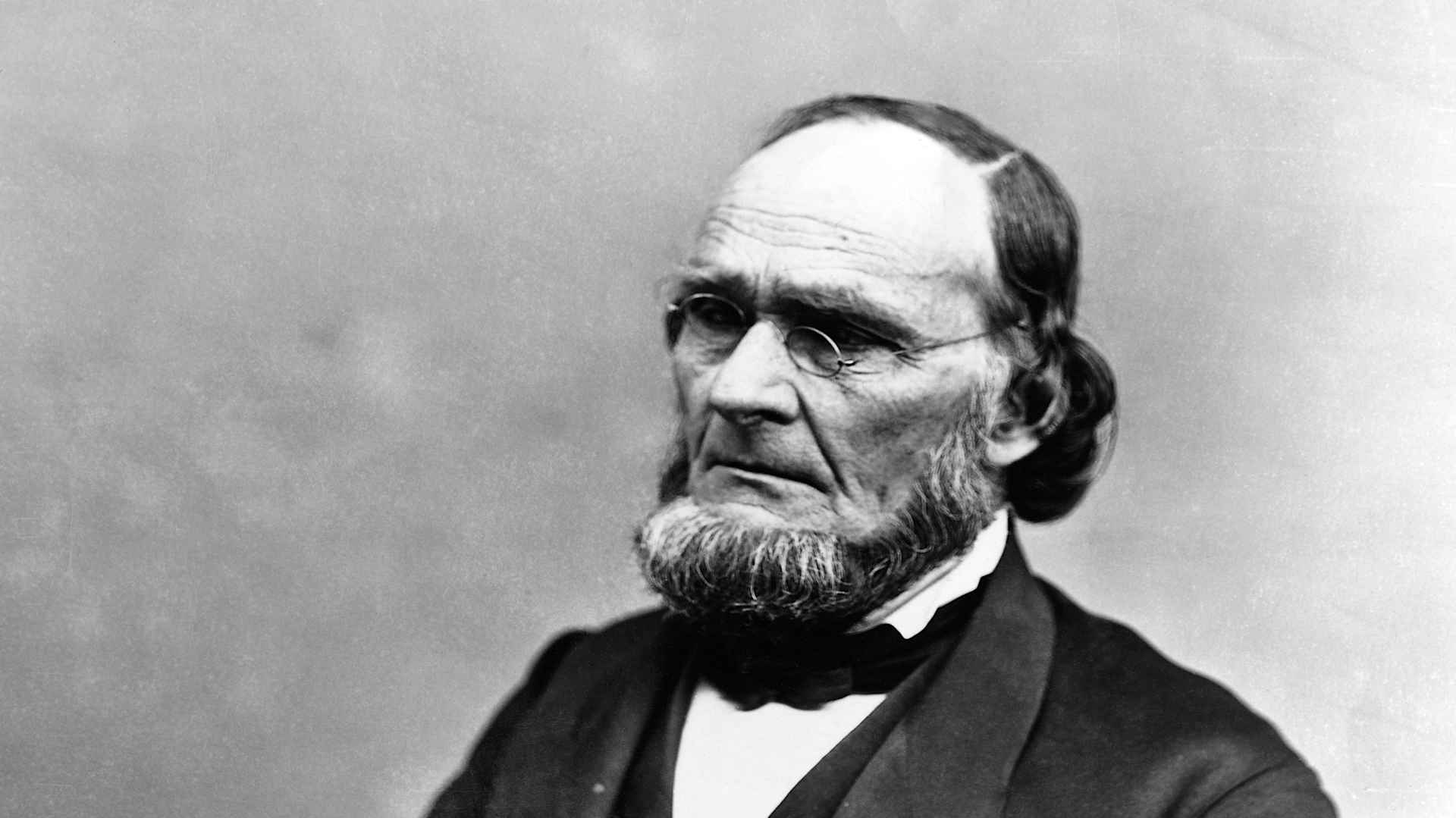 Photographic portrait of Jesse Grant, father of Ulysses S. Grant, seated.