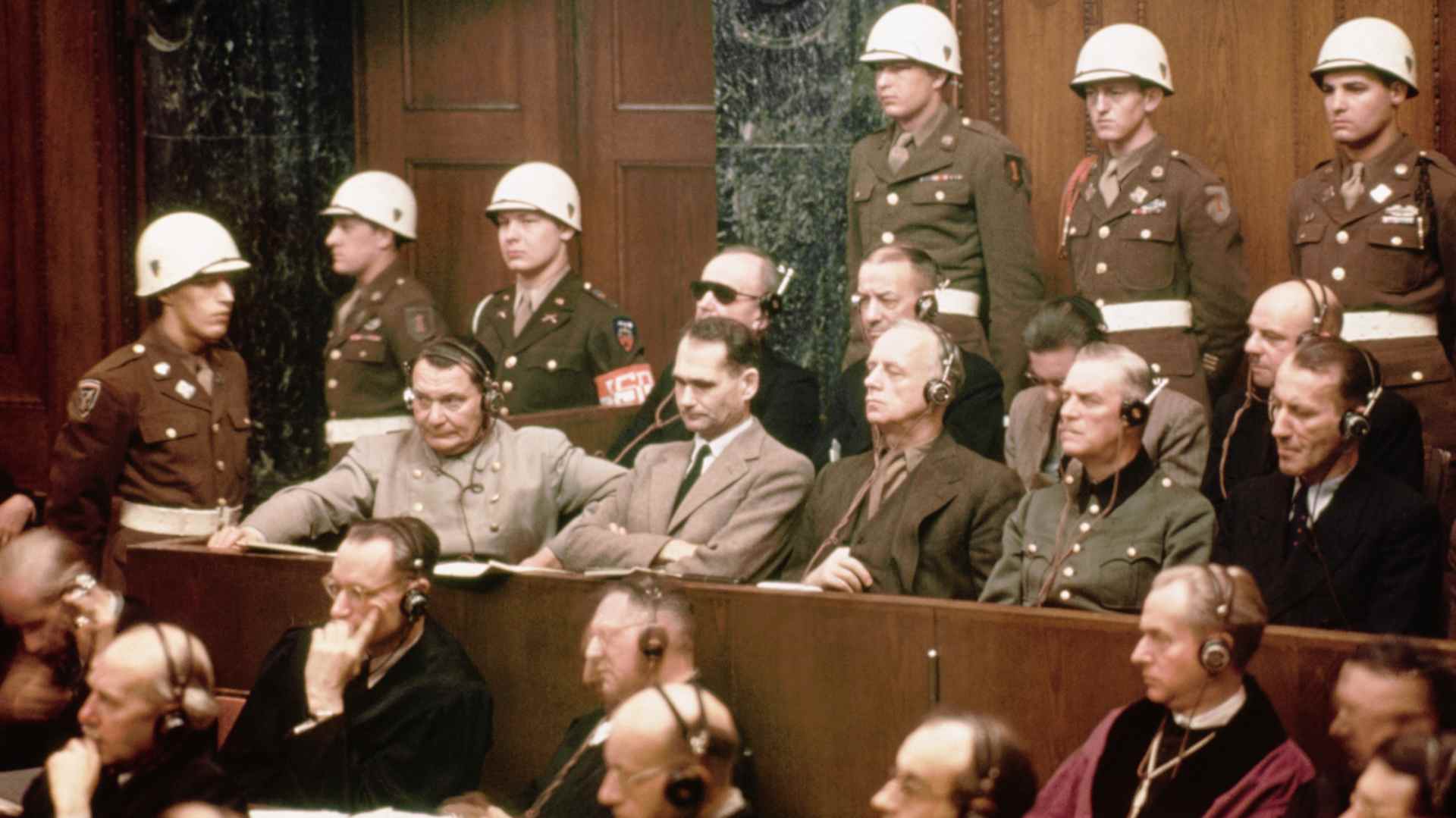 Defendants At Nuremberg Trials