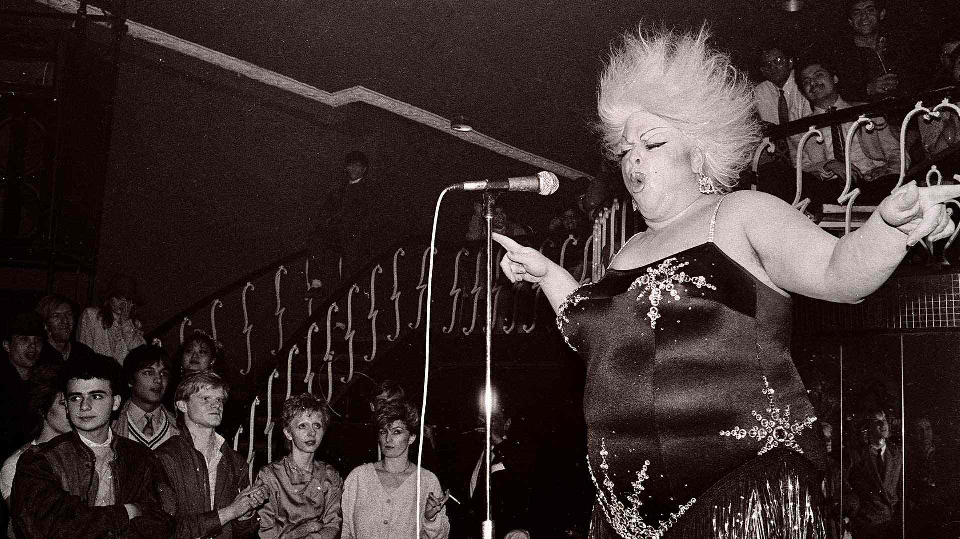 Divine performing at The Embassy Club on February 19, 1983.