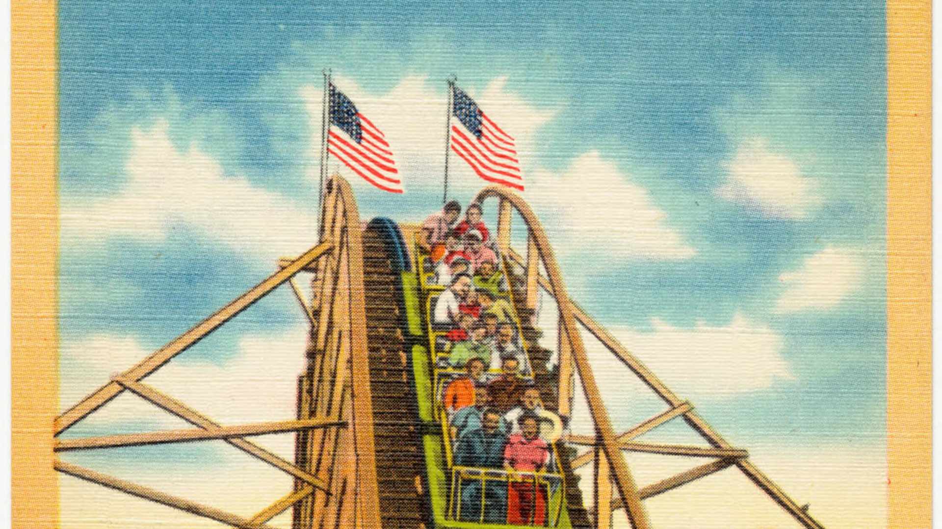 The Giant roller coaster at Lagoon, located in Utah's Fun Spot, is a major amusement park attraction known for its thrilling rides and family-friendly entertainment.