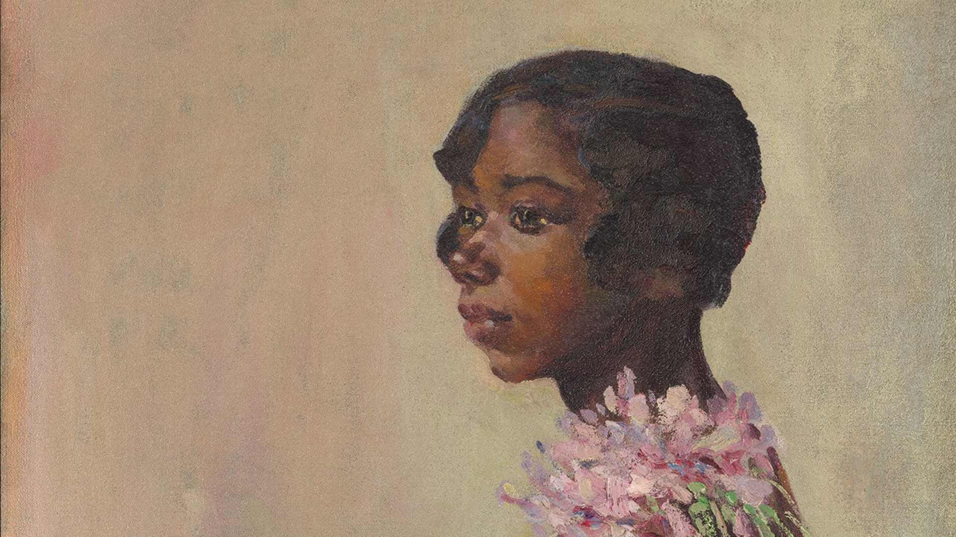 'Girl in Pink Dress,' by Laura Wheeler Waring.