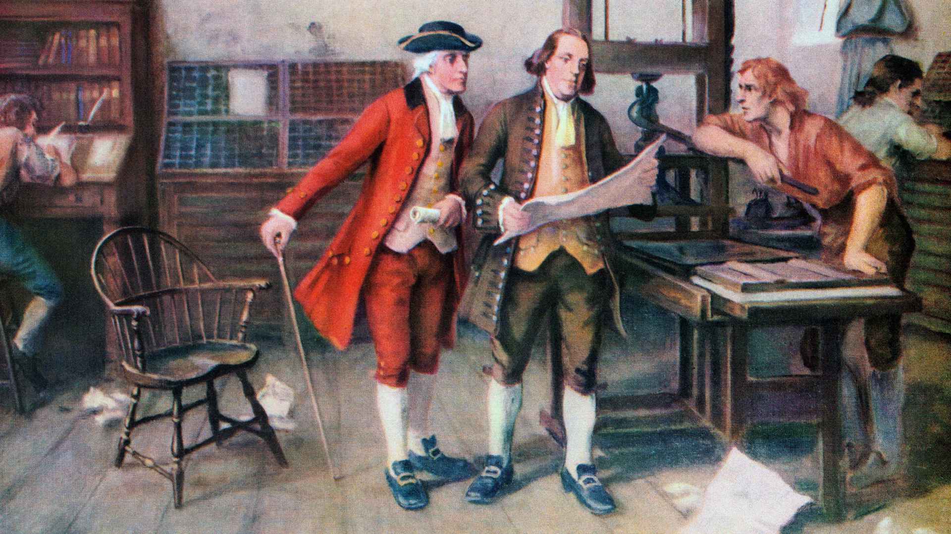 Benjamin Franklin and the Printing Press