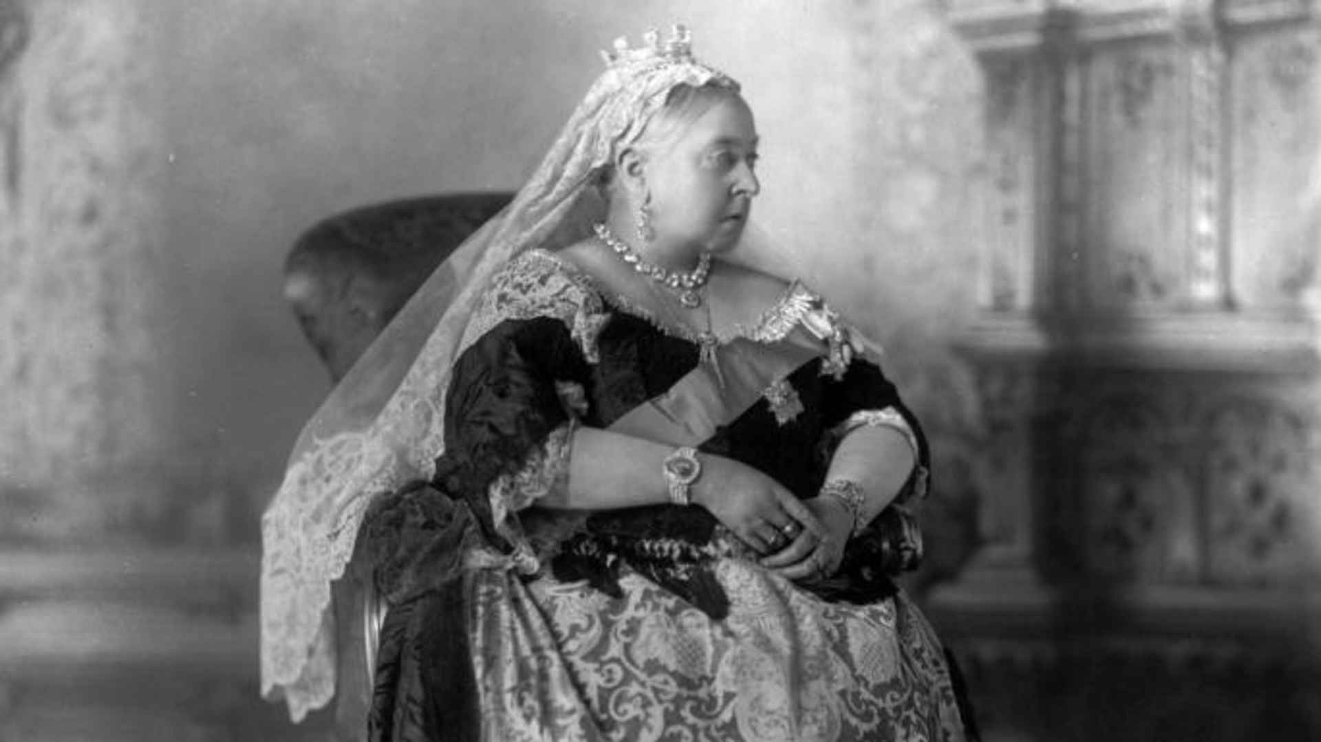 An official portrait of Queen Victoria on the occasion of her Diamond Jubilee, after a reign of sixty years.  (Credit: W.&D. Downey/Getty Images)