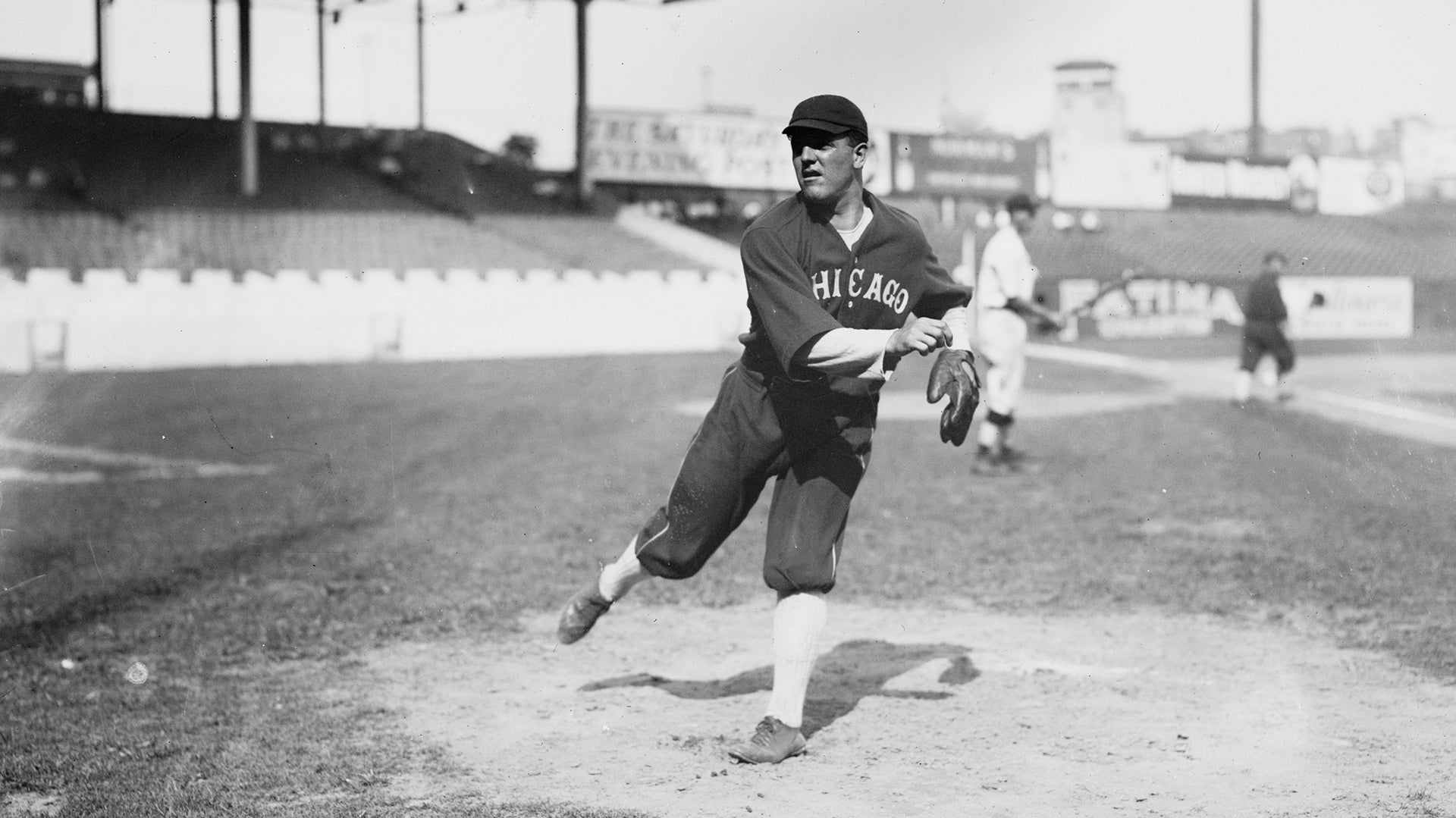 Eddie Cicotte, Chicago AL, at Polo Grounds, NY ca. 1913.