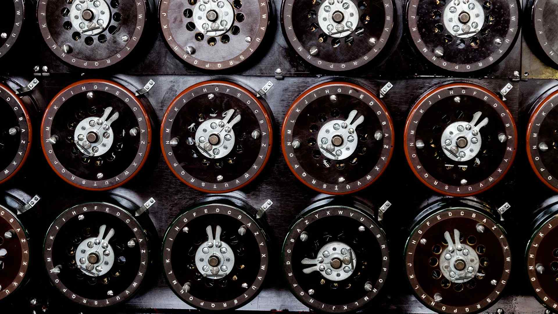 The 'Bombe' machine at Bletchley Park used to decode Nazi messages.