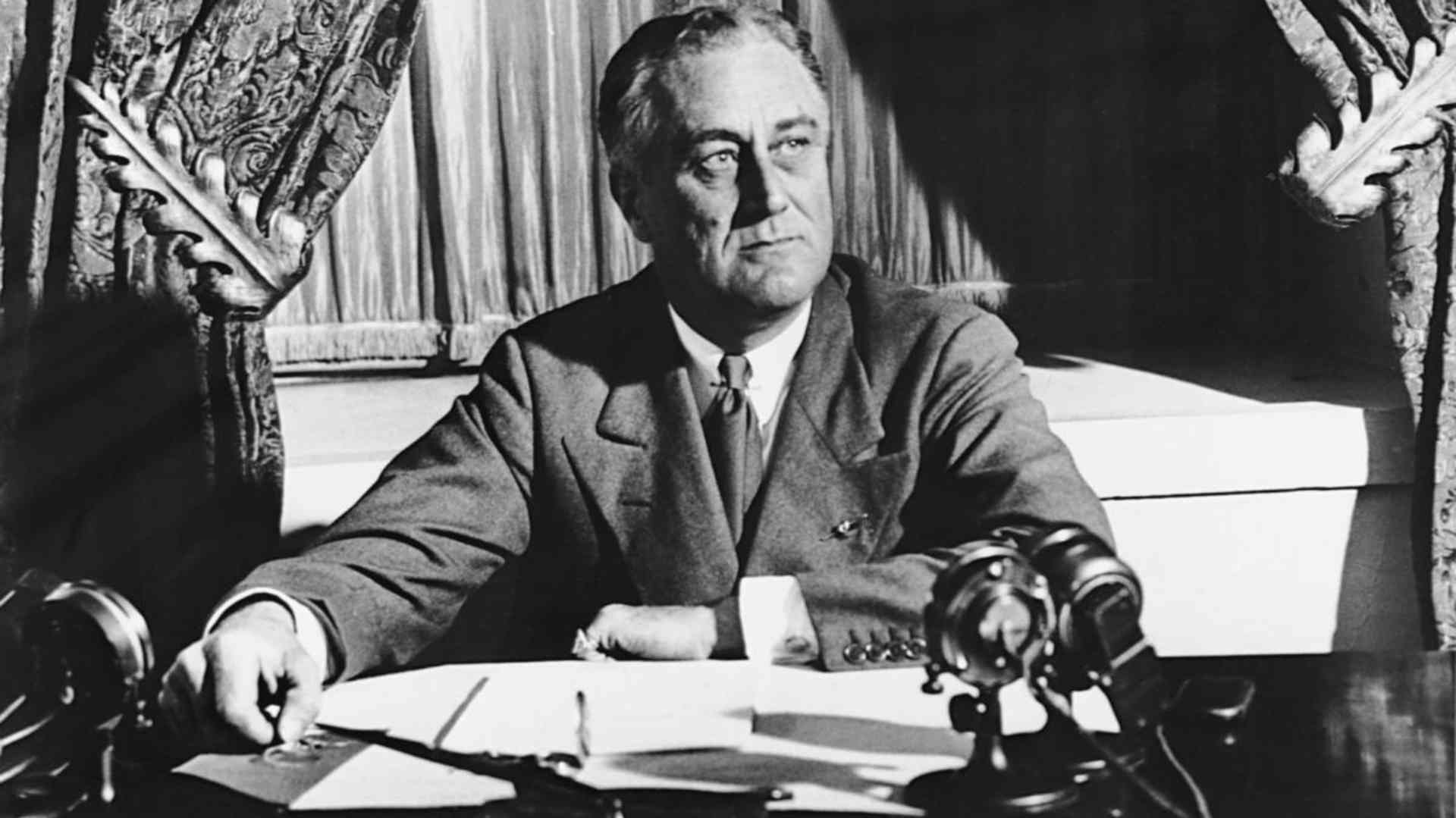 Franklin Roosevelt preparing for his first "fireside chat" in which he explained the measures he was taking to reform the nation's banking system. (Credit: Corbis/Getty Images)