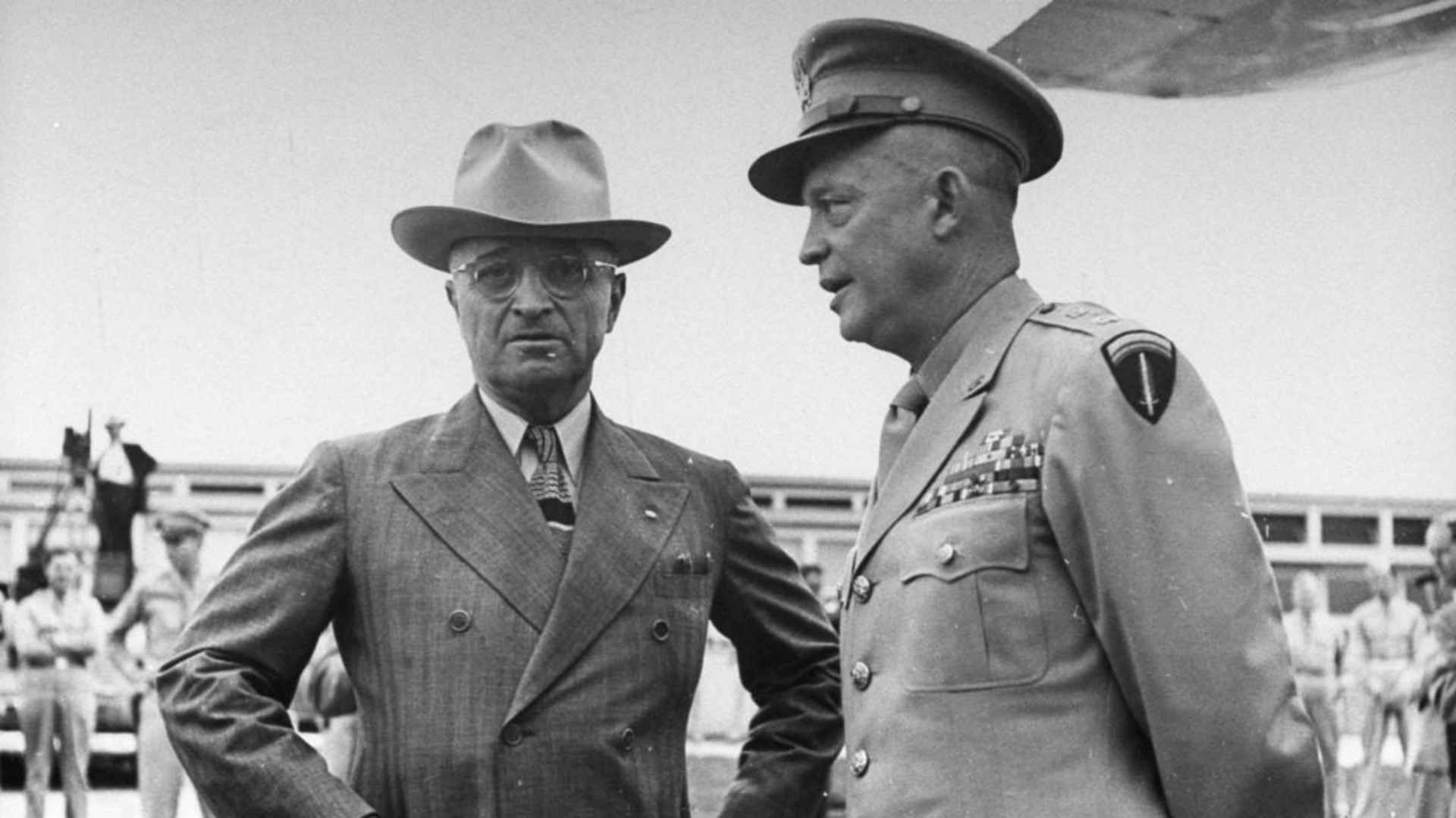 Harry Truman and Dwight Eisenhower