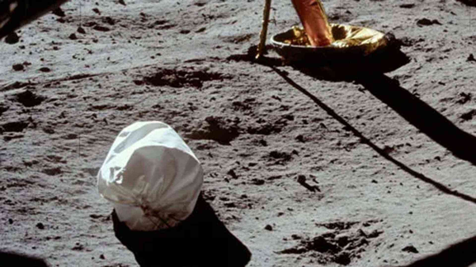 Human waste on the moon.
