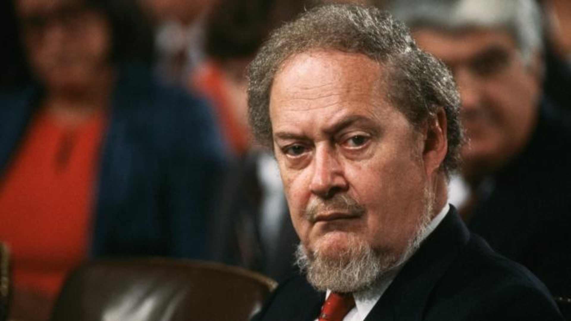 Judge Robert Bork testifies before the Senate Judiciary committee on his nomination to be a Supreme Court Justice.