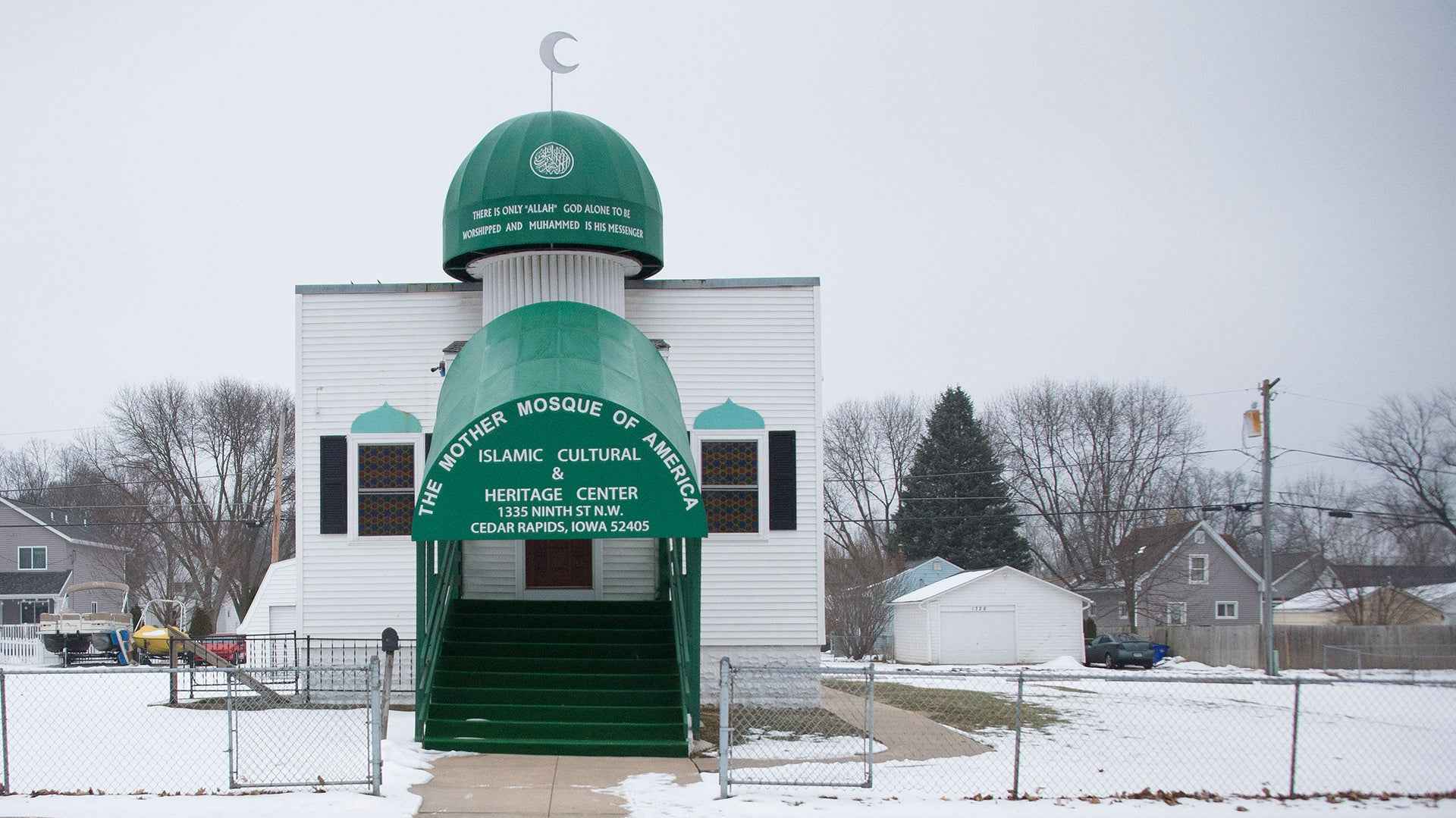 The Mother Mosque of America, the oldest mosque in the United States, is seen in Cedar Rapids, Iowa, January 24, 2016.