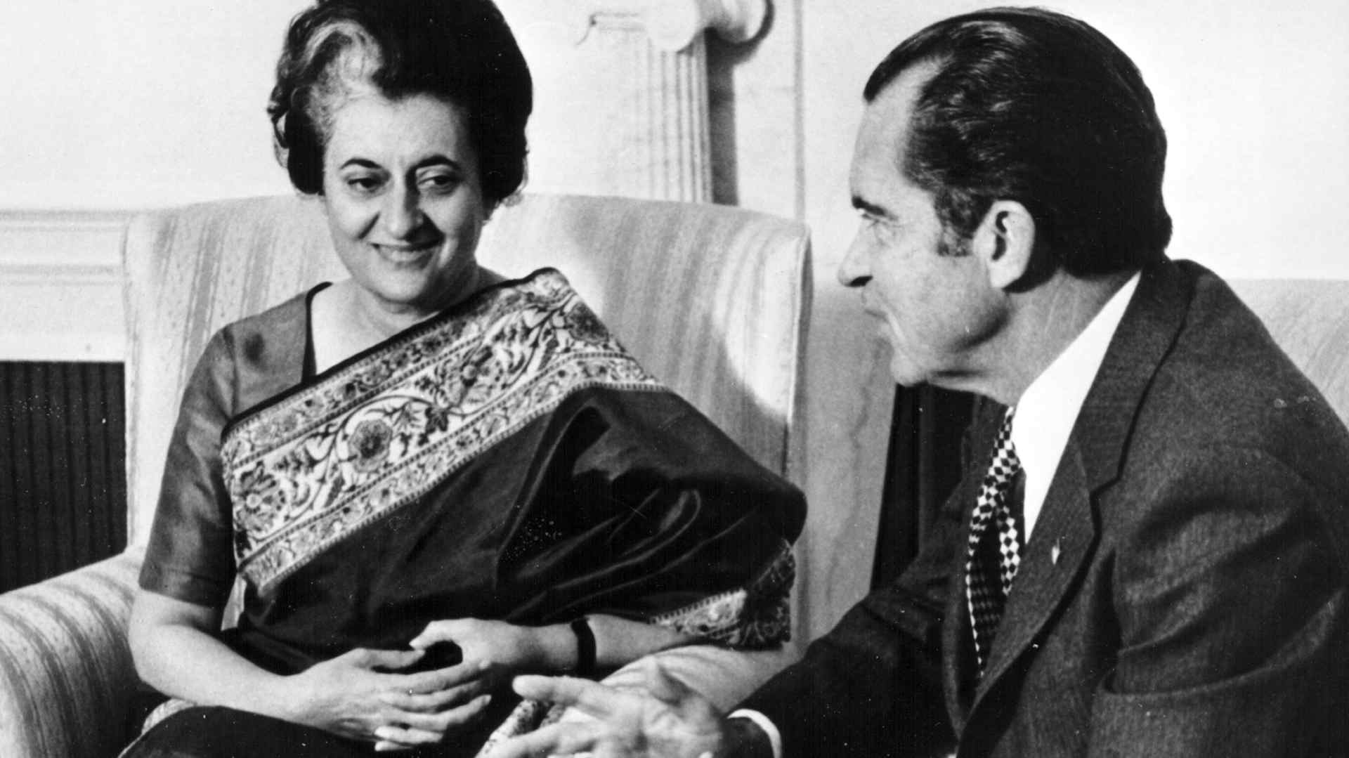Indira Gandhi and Richard Nixon