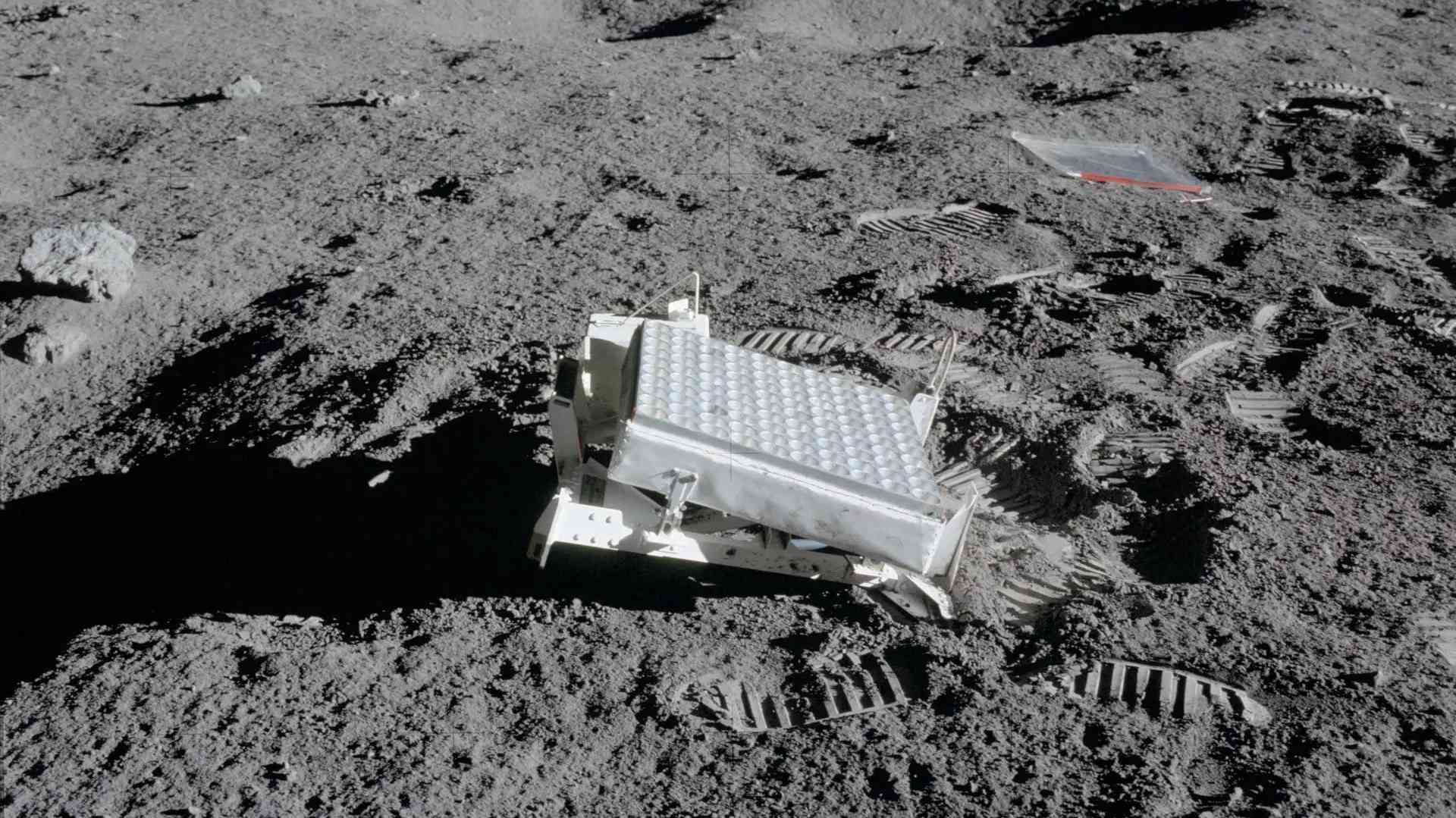 An instrument left on the moon.