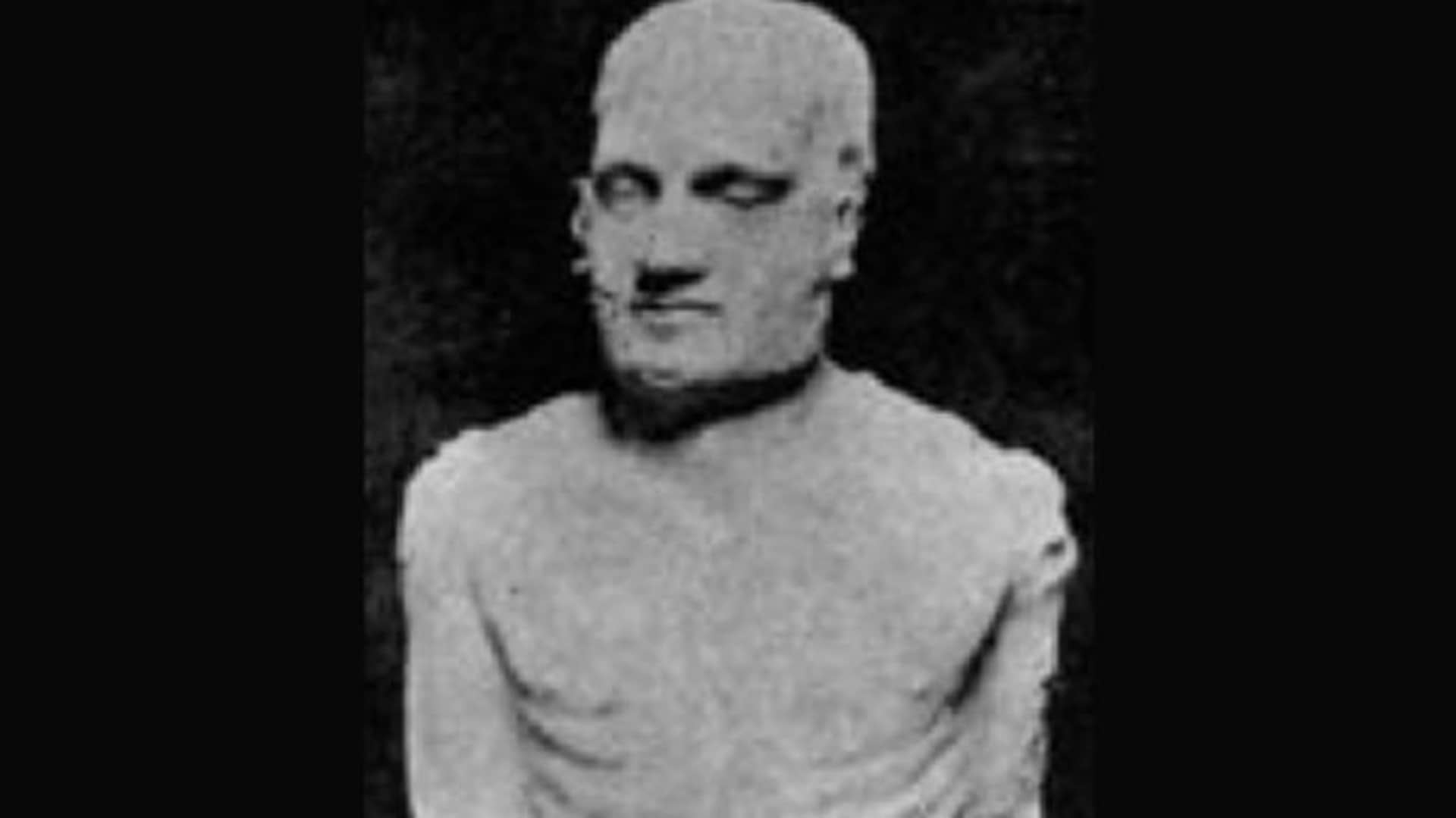 The Cardiff Giant on display at the Bastable in Syracuse, NY circa 1869. (Credit: Pubic Domain)