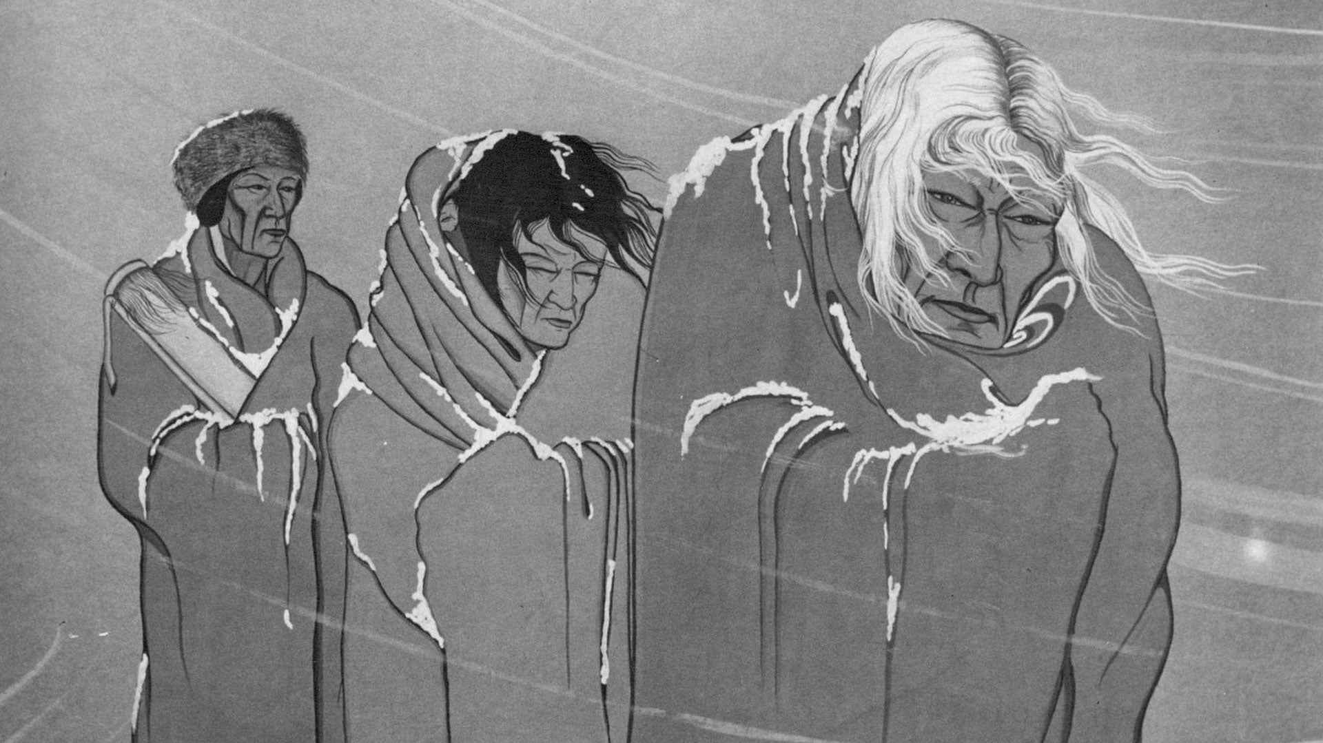 The Trail of Tears as depicted in a 1951 painting by Blackbear Bosin.