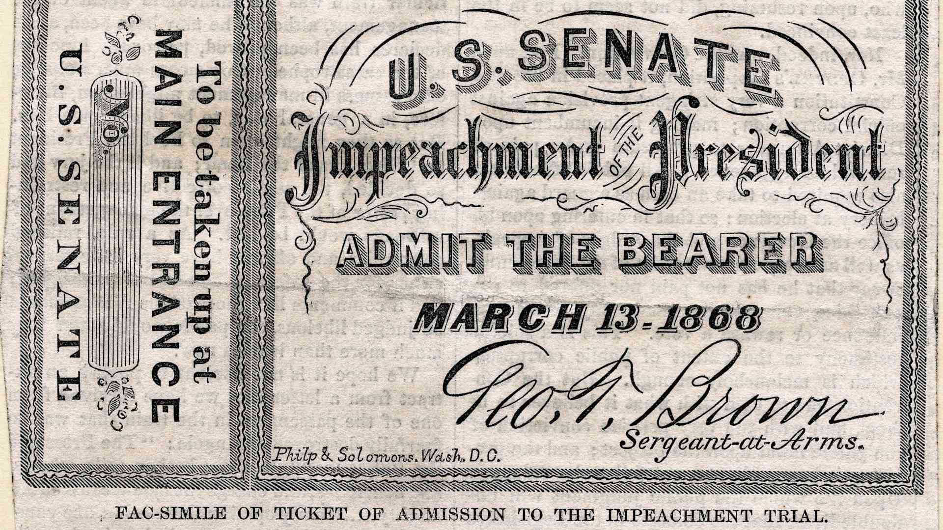 Impeachment Trial, US Senate