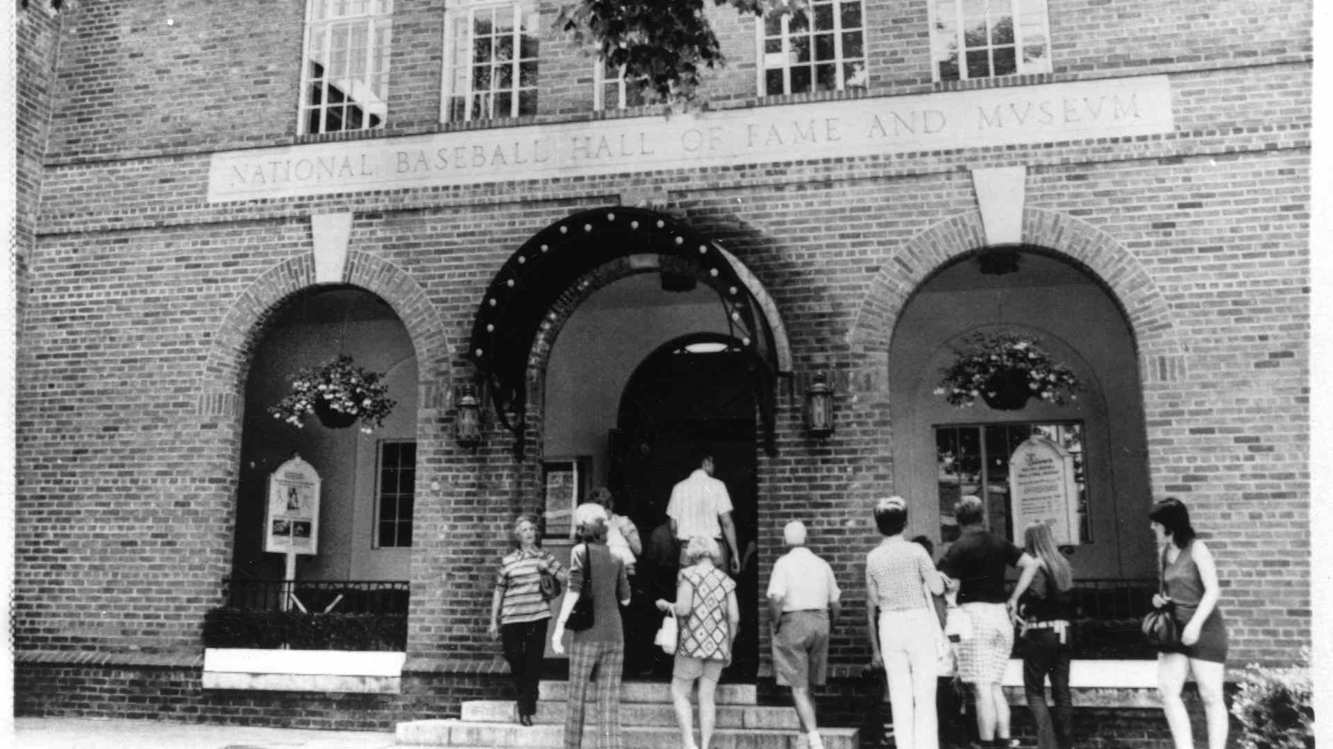 Entrance To The Baseball Hall Of Fame