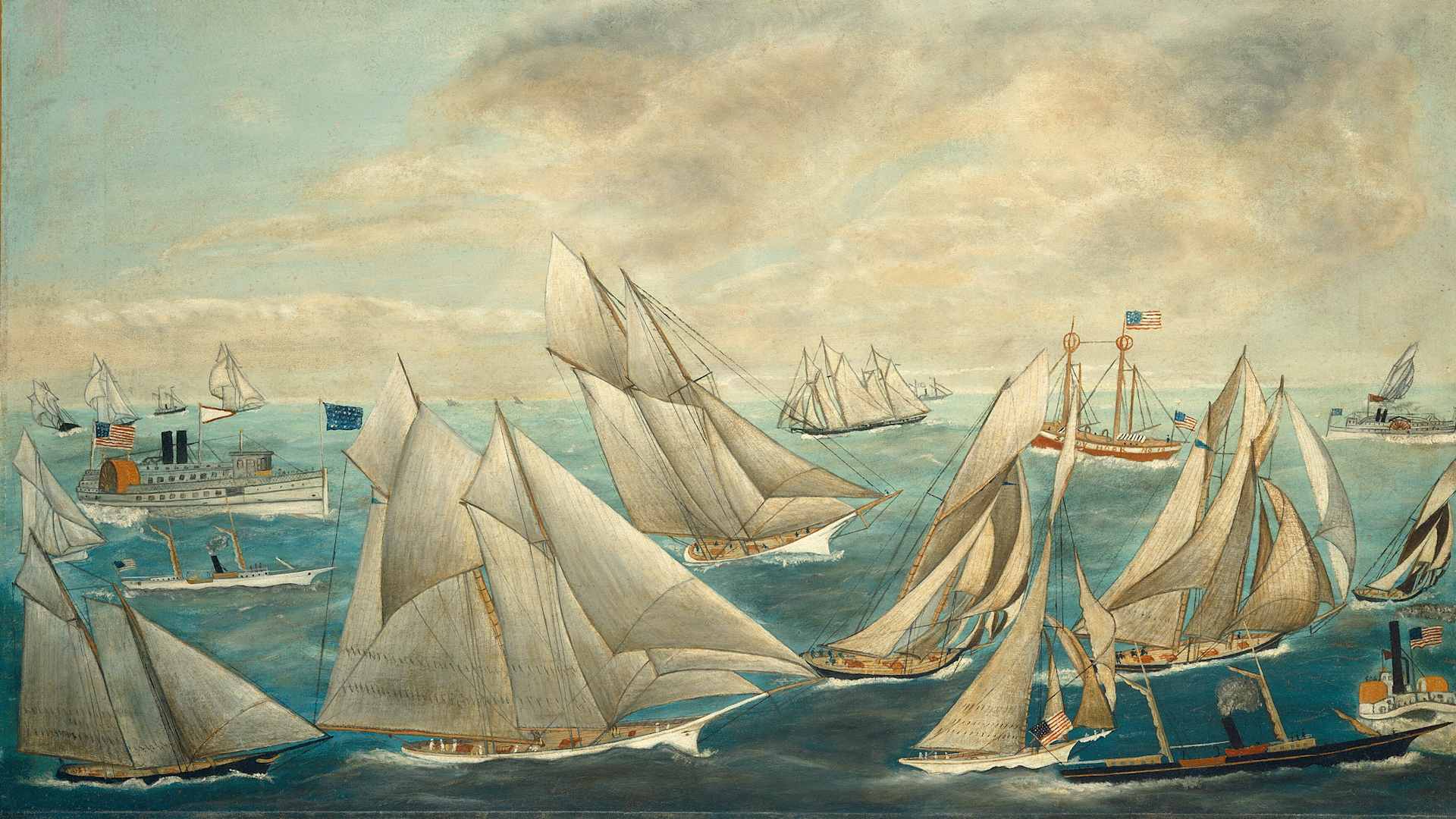 Imaginary Regatta Of Americas Cup Winners,