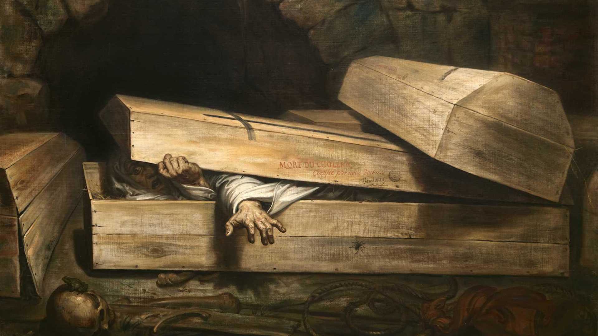 The Premature Burial, 1854, by Antoine Wiertz.