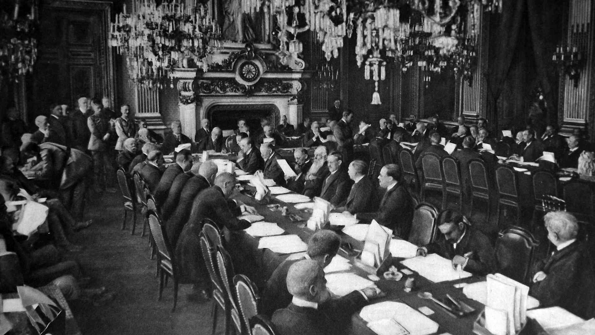 Opening session of the Versailles Peace conference