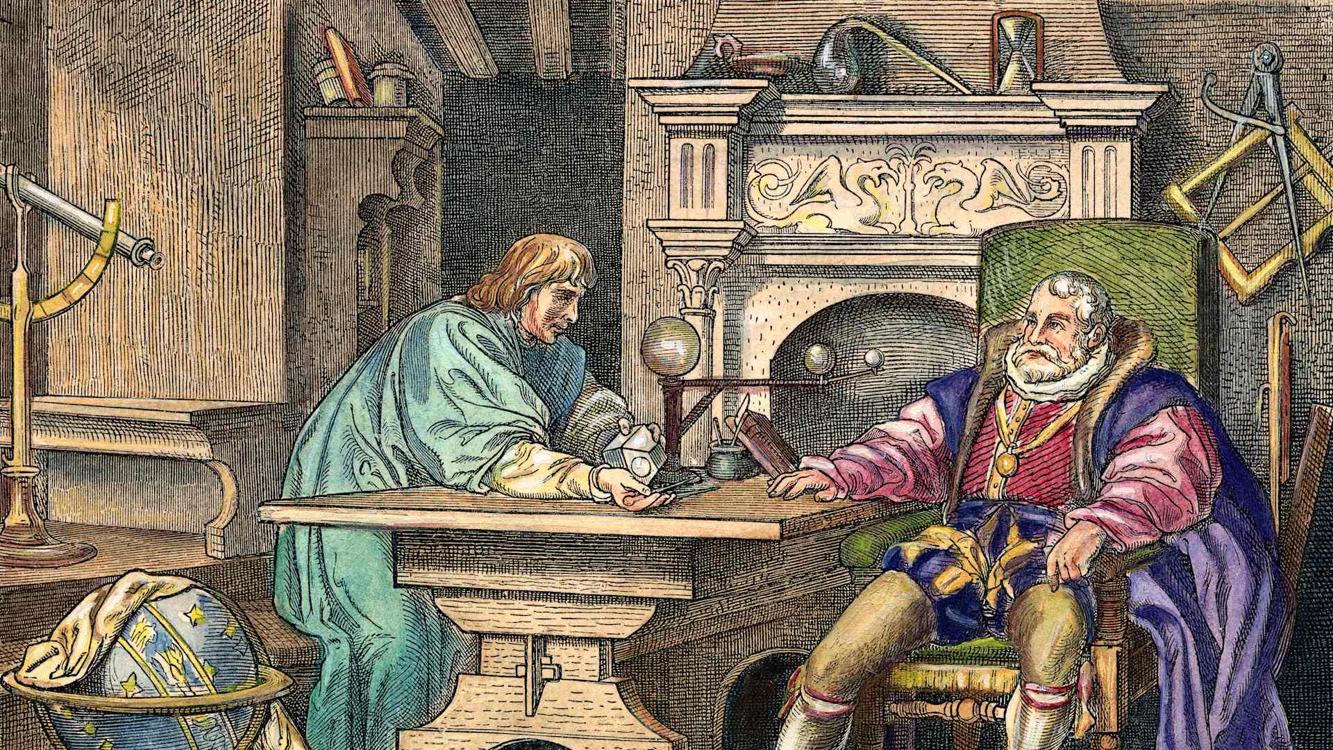 Johannes Kepler Talking with Rudolph II