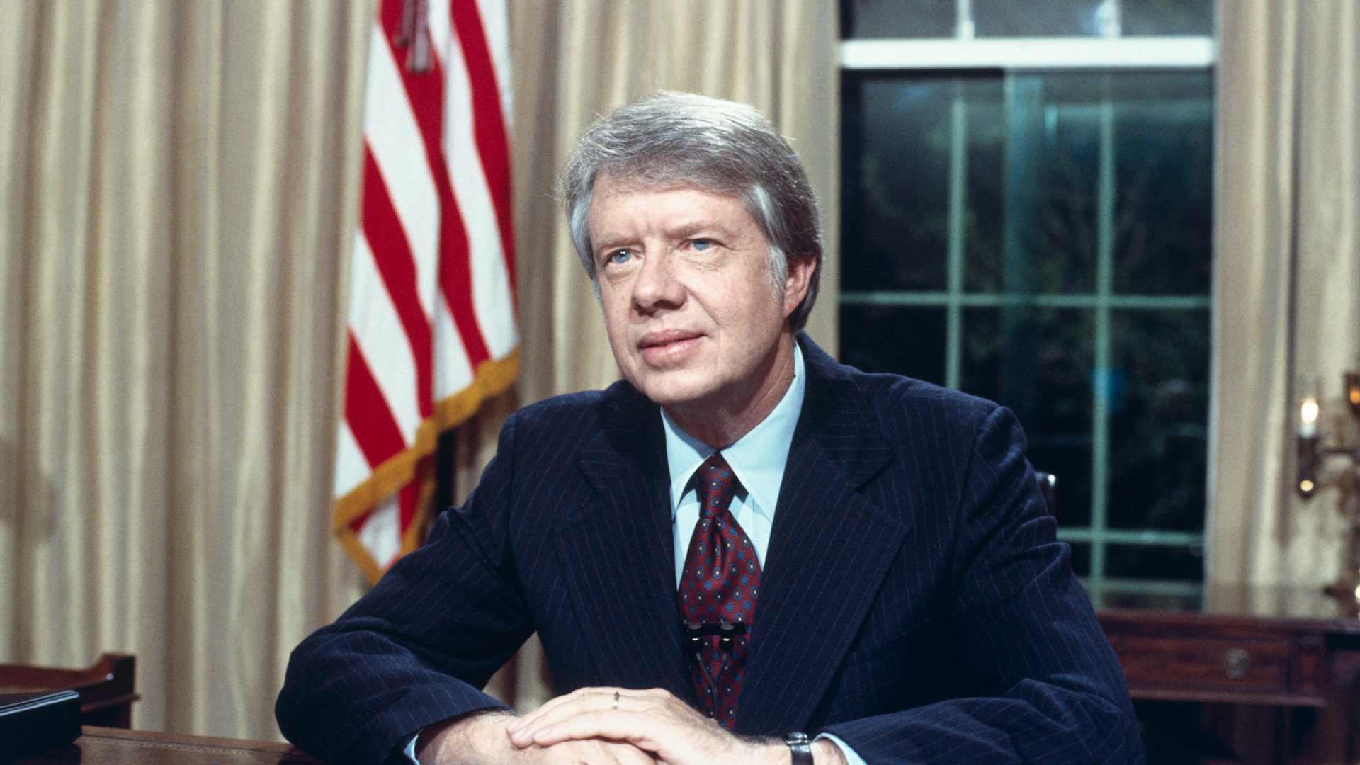 Jimmy Carter at His Desk