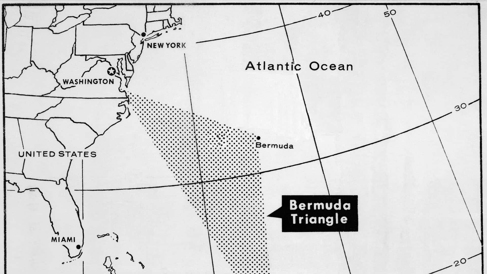 Map of Bermuda Triangle