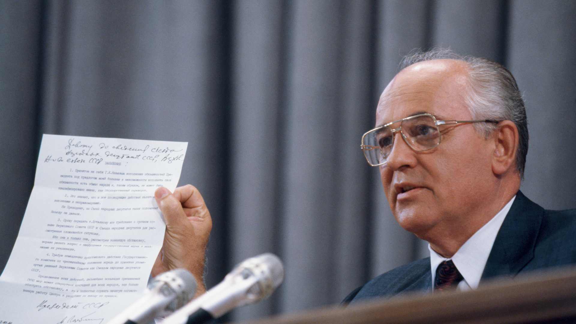 Press Conference by Mikhail Gorbachev