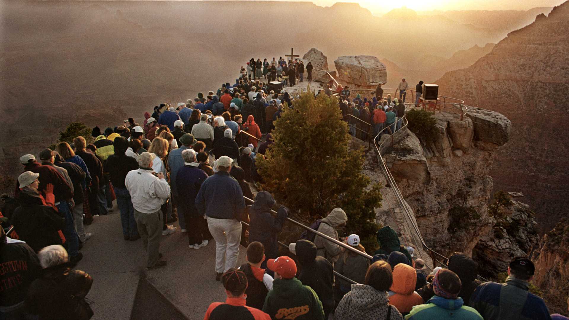 Easter Celebrated at Sunrise at Grand Canyon Point
