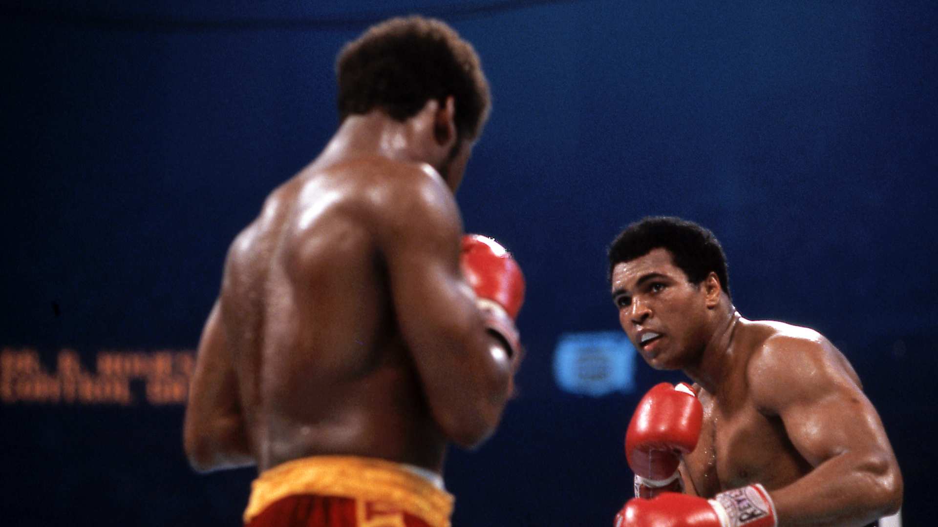 Muhammad Ali And Leon Spinks Boxing At Superdome