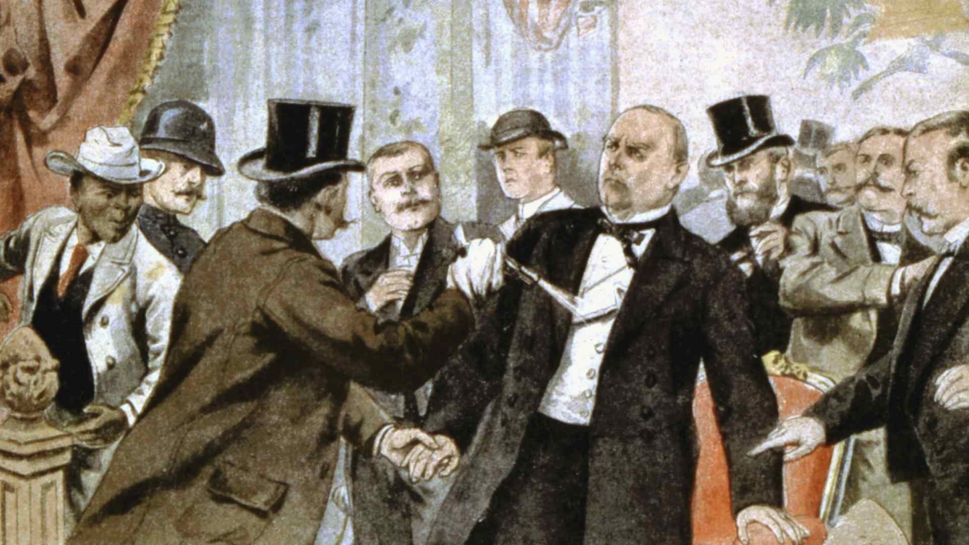 Assassination of William McKinley (1843-1901), 25th president of USA from 1896
