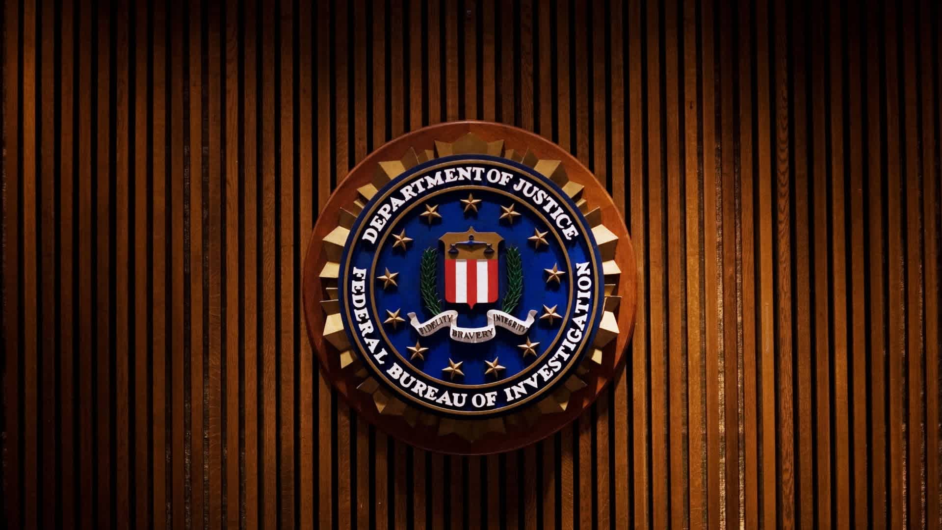 A crest of the Federal Bureau of Investigation is seen 03 August 2007 inside the J. Edgar Hoover FBI Building in Washington, DC.