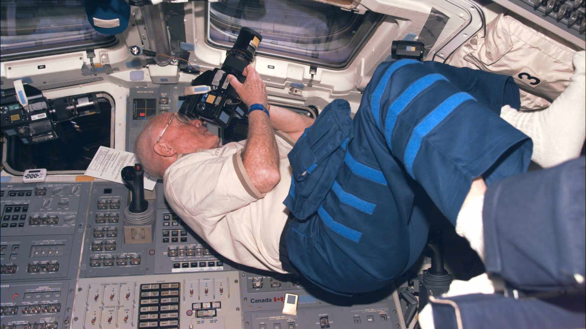 Sen. John Glenn from space