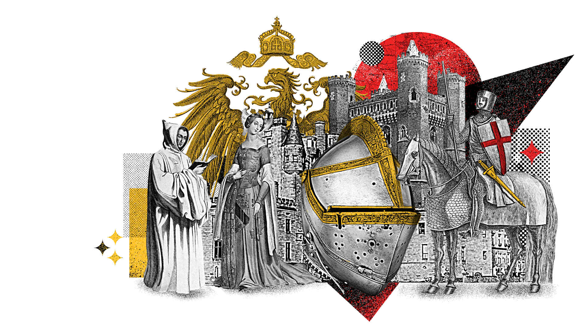 Middle Ages topic collage