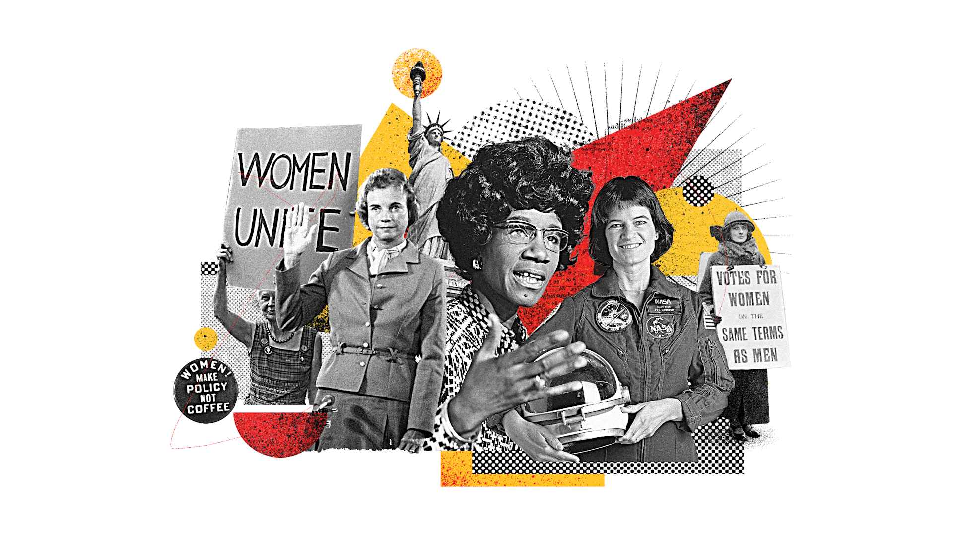 History.com Women's History Collage
