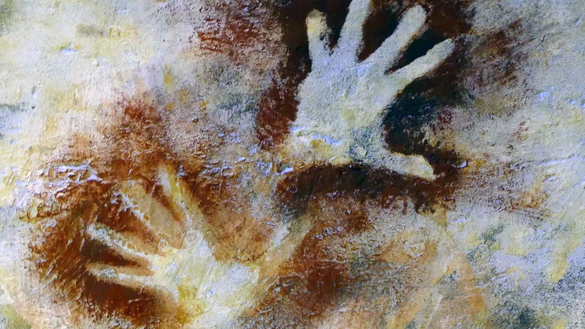 Cave paintings found in the Cave of Altamira.