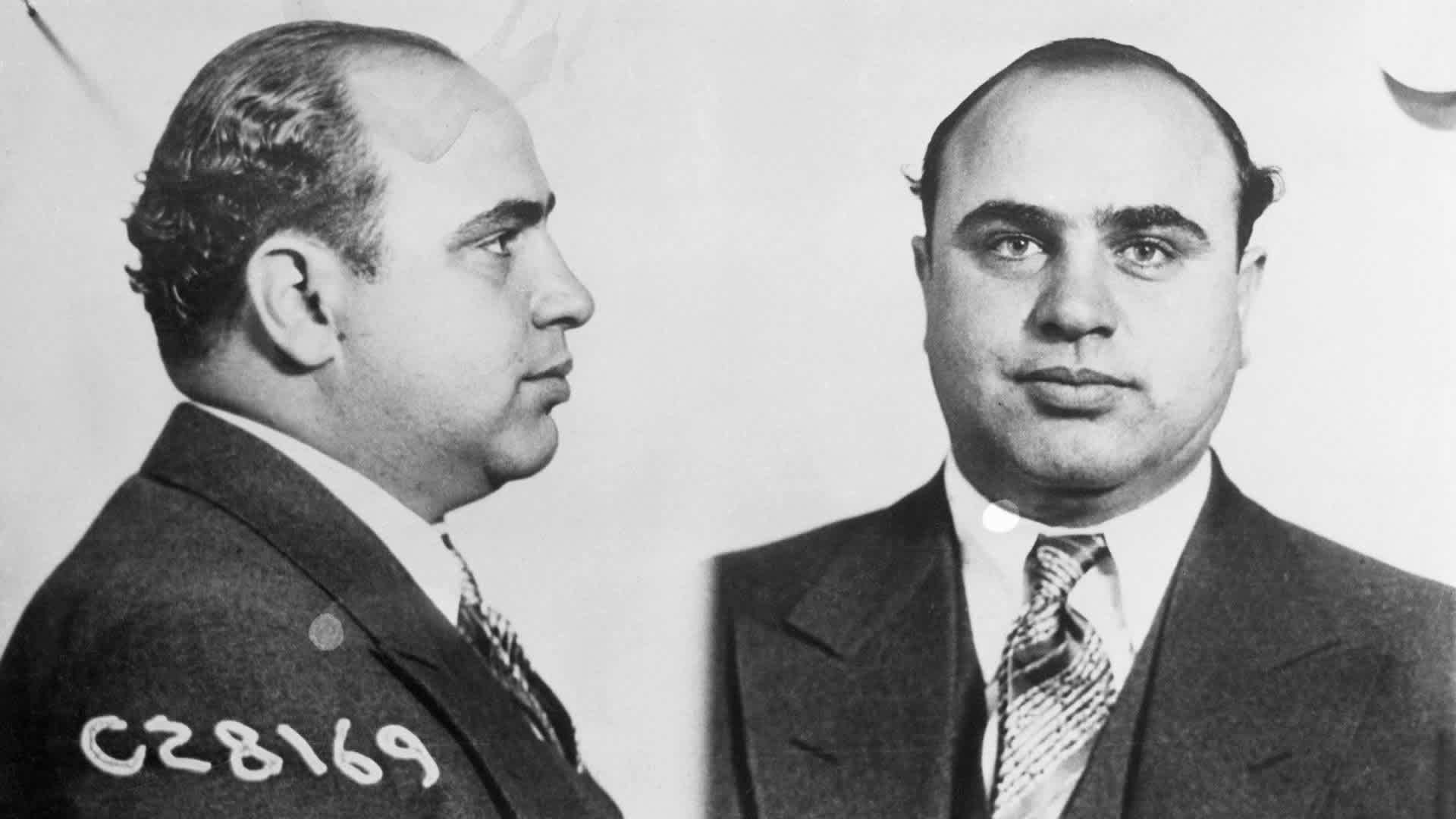 Mugshot of Gangster Al Capone(Original Caption) January 25, 1947 - Chicago: These photos of Al Capone were made by the Bureau of identification of the Chicago police department, immediately after his arrest in 1931. He received a six month jail sentence in the Cook County jail when found guilty of contempt in Chicago federal court. He immediately filed motion to appeal.