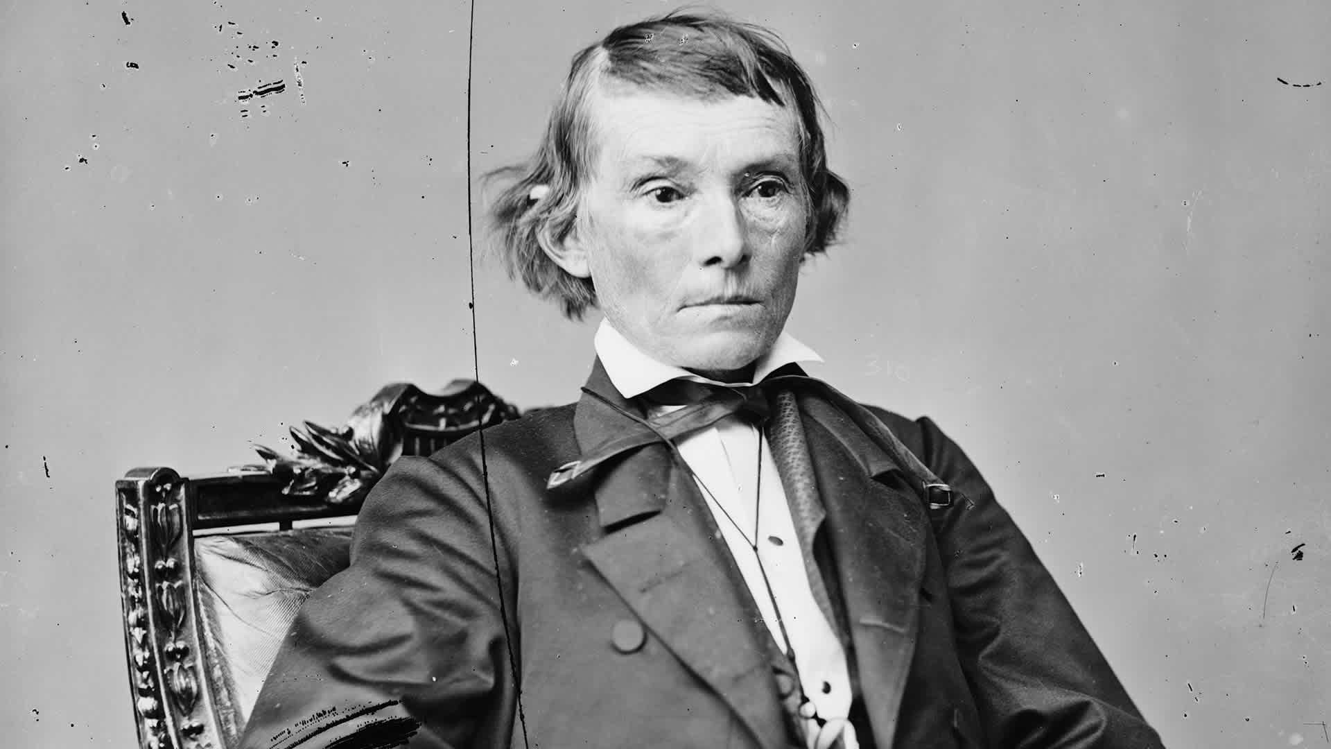 Alexander H. Stephens of Georgia who became Vice President of the Confederacy, circa 1965.