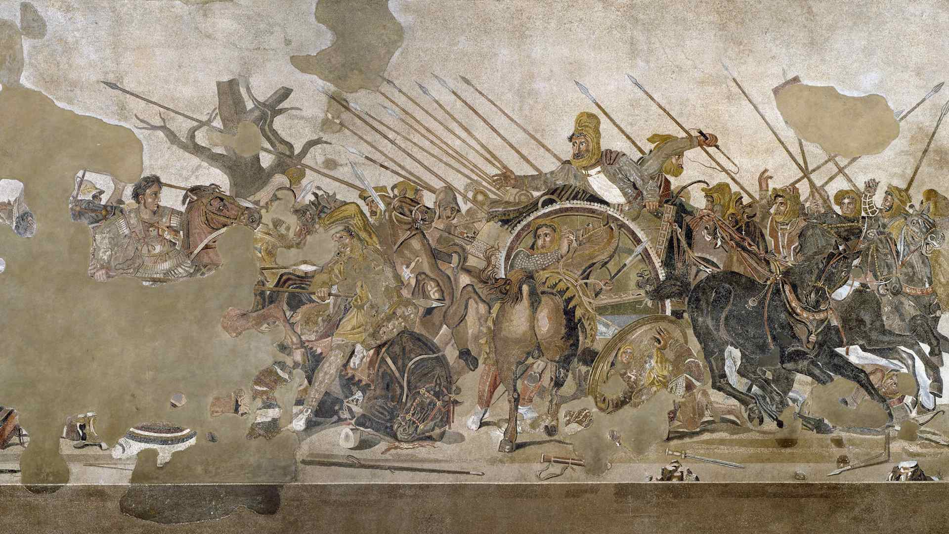 Battle of Issus between Alexander the Great and Darius and the Perisan Empire